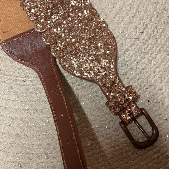 Anthropologie glitter tabby belt size medium new without tags main image 8